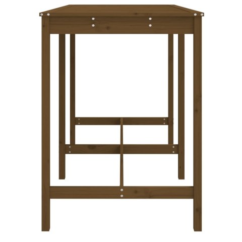 Stół ogrodowy, miodowy brąz, 159,5x82,5x110 cm, drewno sosnowe Lumarko!