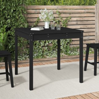 Stolik ogrodowy, czarny, 82,5x82,5x76 cm, lite drewno sosnowe Lumarko!