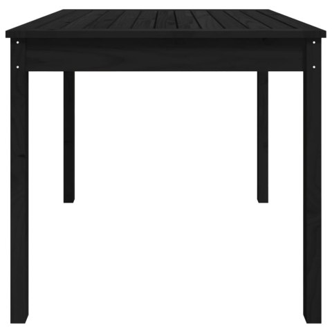 Stolik ogrodowy, czarny, 82,5x82,5x76 cm, lite drewno sosnowe Lumarko!