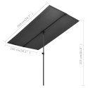 Parasol ogrodowy na słupku aluminiowym, 2x1,5 m, antracytowy Lumarko!