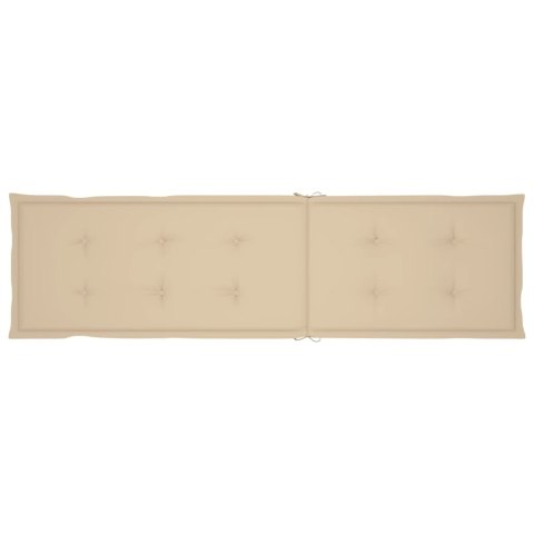 Poduszka na leżak, beżowa, (75+105)x50x3 cm Lumarko!