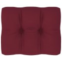 Poduszka na sofę z palet, winna czerwień, 50x40x10 cm Lumarko!