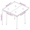 5-częściowy zestaw mebli ogrodowych, czarny, rattan PVC Lumarko!
