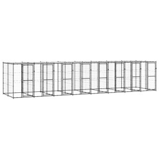 Kojec dla psa, z zadaszeniem, stalowy, 19,36 m² Lumarko!