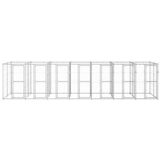 Kojec zewnętrzny dla psa, stal galwanizowana, 16,94 m² Lumarko!