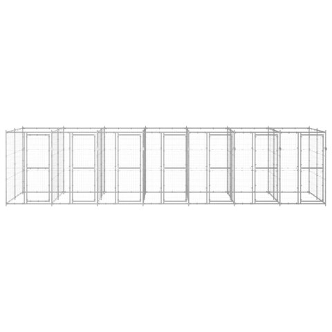 Kojec zewnętrzny dla psa, stal galwanizowana, 16,94 m² Lumarko!