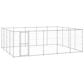 Kojec zewnętrzny dla psa, stal galwanizowana, 24,2 m² Lumarko!