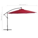  Wiszący parasol z aluminiowym słupkiem, 350 cm, bordowy Lumarko!