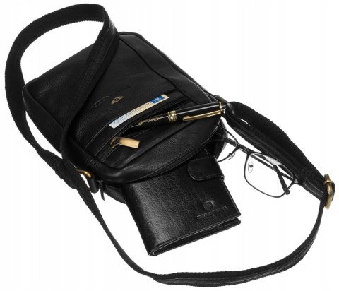 Skórzana torba męska na ramię — Peterson Lumarko!