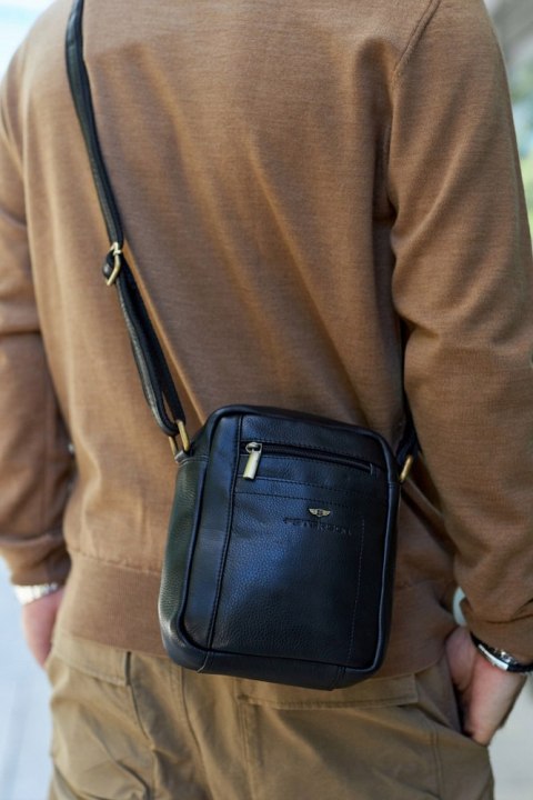 Skórzana torba męska na ramię — Peterson Lumarko!