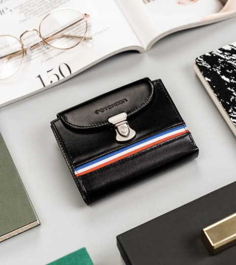 Skórzany portfel damski z systemem RFID — Peterson Lumarko!