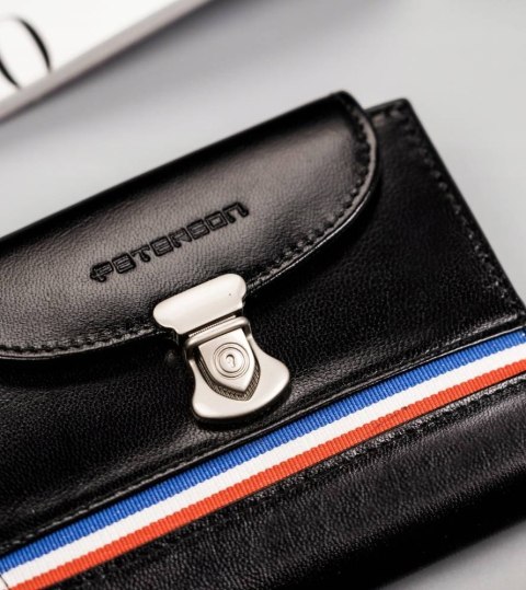 Skórzany portfel damski z systemem RFID — Peterson Lumarko!