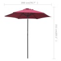  Parasol, burgundowy, 200 x 211 cm, aluminium Lumarko!