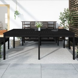 Stół ogrodowy, czarny, 203,5x100x76 cm, lite drewno sosnowe Lumarko!