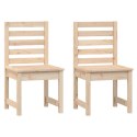 Krzesła ogrodowe, 2 szt., 40,5x48x91,5 cm, lite drewno sosnowe Lumarko!