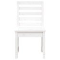 Krzesła ogrodowe, 2 szt., białe, 40,5x48x91,5 cm, lita sosna Lumarko!