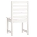 Krzesła ogrodowe, 2 szt., białe, 40,5x48x91,5 cm, lita sosna Lumarko!