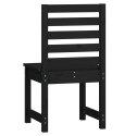 Krzesła ogrodowe, 2 szt., czarne, 40,5x48x91,5 cm, lita sosna Lumarko!