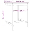 Stolik ogrodowy, 82,5x82,5x110 cm, lite drewno sosnowe Lumarko!