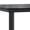 5-częściowy zestaw mebli ogrodowych, czarny, rattan PVC Lumarko!