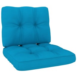 Poduszki na sofę z palet, 2 szt., niebieskie, tkanina Lumarko!