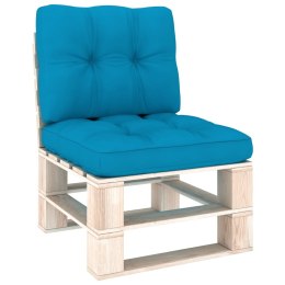 Poduszki na sofę z palet, 2 szt., niebieskie, tkanina Lumarko!