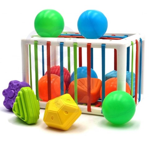 WOOPIE Elastyczna Kostka Sensoryczna Sorter dla Dzieci Kolorowe Kształty 13 el. Lumarko!