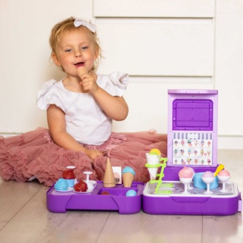 WOOPIE Walizka z Lodami 3w1 Kuchnia Sklepik Lodziarnia Przenośna 62 el. Lumarko!