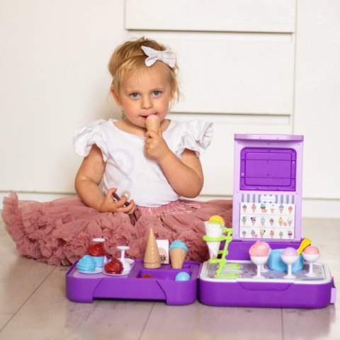 WOOPIE Walizka z Lodami 3w1 Kuchnia Sklepik Lodziarnia Przenośna 62 el. Lumarko!