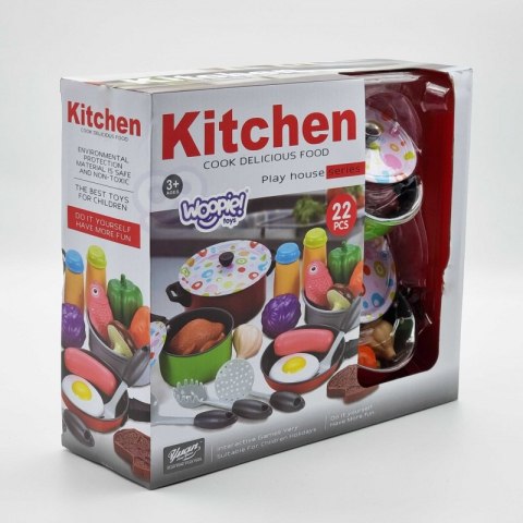 WOOPIE Zestaw XXL Kucharza Akcesoria Przybory Kuchenne 22 el. Lumarko!