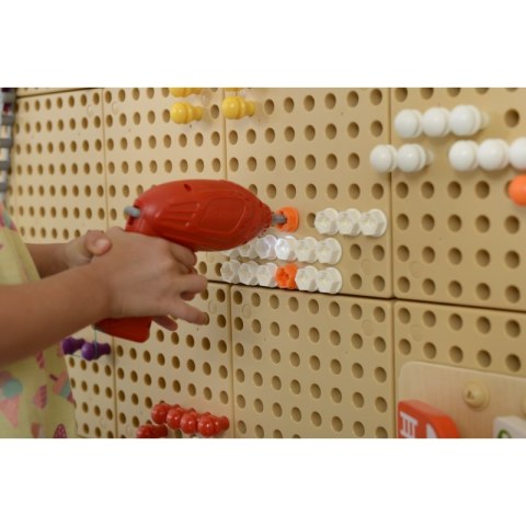 Zestaw Narzędzia Z Wkrętarką 8 Elementów - Tablica Naukowo-Kreatywna Masterkidz STEM Lumarko!