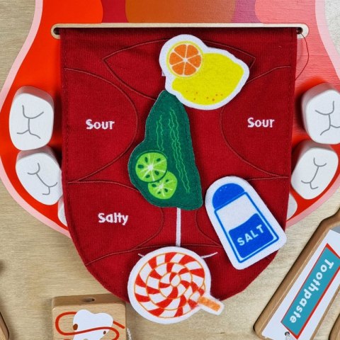 Edukacyjna Tablica Drewniana Higiena Jamy Ustnej Montessori Lumarko!