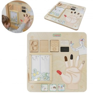 Tablica Edukacyjna Zmysł Dotyku Montessori Lumarko!