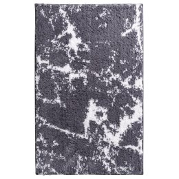 Dywanik łazienkowy Marmor, szaro-biały, 90 x 60 cm Lumarko