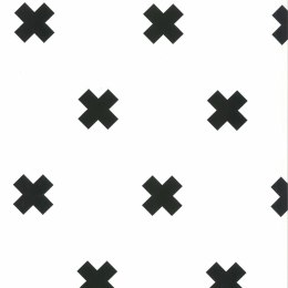 Tapeta Cross, biało-czarna, 67104-6 Lumarko