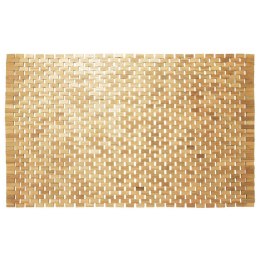 Mata łazienkowa Woodblock, 52x90 cm, naturalna Lumarko