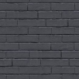 Tapeta kredowa Chalkboard Brick Wall, czarno-szara Lumarko