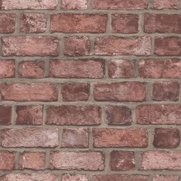 Tapeta Brick Wall, czerwona Lumarko
