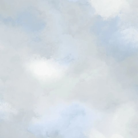 Tapeta Paint Clouds, niebiesko-szara Lumarko