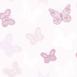 Tapeta Butterfly, różowa, 100114 Lumarko