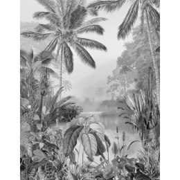 Fototapeta Lac Tropical Black & White, 200x270 cm Lumarko