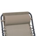 Poduszka zagłówek na krzesło, taupe, 40x7,5x15 cm, textilene Lumarko