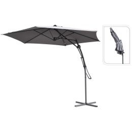 Wiszący parasol ogrodowy, szary, 300 cm Lumarko