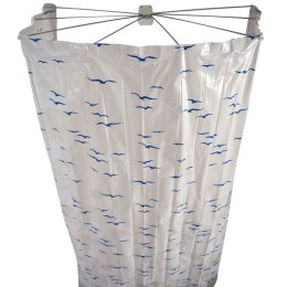 Składana kabina prysznicowa Ombrella, 200 cm, niebieska, 58203 Lumarko