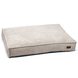 Poduszka dla psa, prążkowana, 100x70x15 cm, szara Lumarko