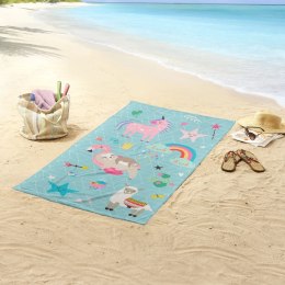 Ręcznik plażowy MOODY, 75x150 cm, morski niebieski Lumarko