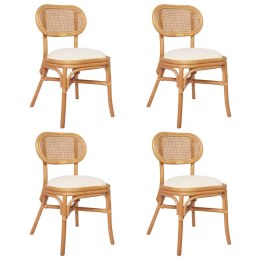 Krzesła stołowe, 4 szt., lniane Lumarko