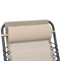Poduszka zagłówek na krzesło, kremowa, 40x7,5x15 cm, textilene Lumarko
