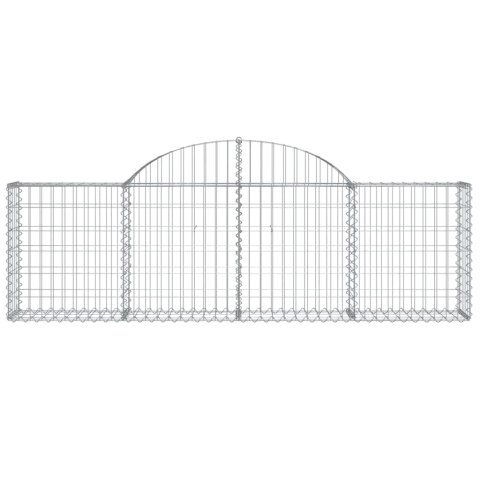 VidaXL Kosze gabionowe, 20 szt, 200x30x60/80 cm, galwanizowane żelazo Lumarko!