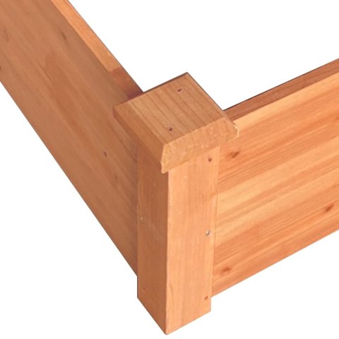 VidaXL Podwyższona rabata, brązowa, 120x120x56 cm, drewno jodłowe Lumarko!